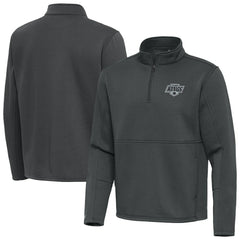 Los Angeles Kings Antigua Twist Quarter-Zip Pullover Jacket - Silver Pullover