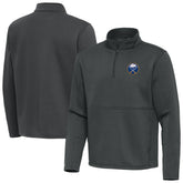 Buffalo Sabres Antigua Twist Quarter-Zip Pullover Jacket - Pewter Pullover