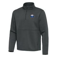 Buffalo Sabres Antigua Twist Quarter-Zip Pullover Jacket - Pewter Pullover