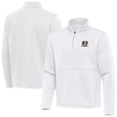 Anaheim Ducks Antigua Twist Quarter-Zip Pullover Jacket - White Pullover