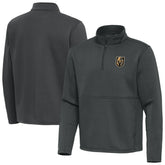 Vegas Golden Knights Antigua Twist Quarter-Zip Pullover Jacket - Pewter Pullover