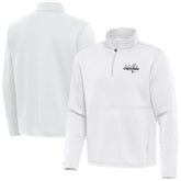 Washington Capitals Antigua Twist Quarter-Zip Pullover Jacket - White Pullover