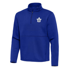 Toronto Maple Leafs Antigua Twist Quarter-Zip Pullover Jacket - Blue Pullover