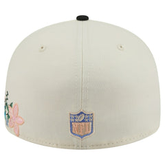 Pittsburgh Steelers New Era Tonal Floral 59FIFTY Fitted Hat - Cream/Black outlet
