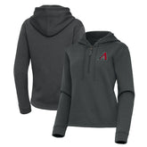 Arizona Diamondbacks Antigua Women's Contemporary Quarter-Zip Hoodie Pewter