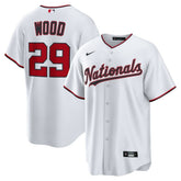 James Wood Washington Nationals Home Replica Jersey White
