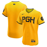 Pittsburgh Pirates City Connect Elite Jersey Gold