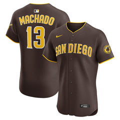 Manny Machado San Diego Padres Road Elite Jersey Brown