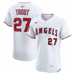 Mike Trout Los Angeles Angels Home ElitePlayer Jersey White