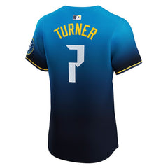 Trea Turner Philadelphia Phillies City Connect Elite Jersey Navy
