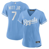 Bobby Witt Jr. Kansas City Royals Women's Alternate Replica Player Jersey Light Blue
