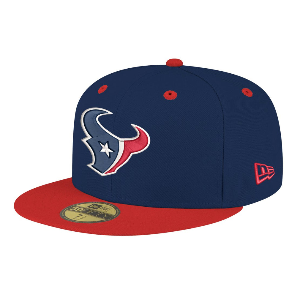 Houston Texans New Era Flipside Two-Tone 59FIFTY Fitted Hat - Navy/Red sale