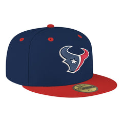 Houston Texans New Era Flipside Two-Tone 59FIFTY Fitted Hat - Navy/Red sale