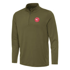 Atlanta Hawks Antigua Reprocess Quarter-Zip Top - Olive cheap
