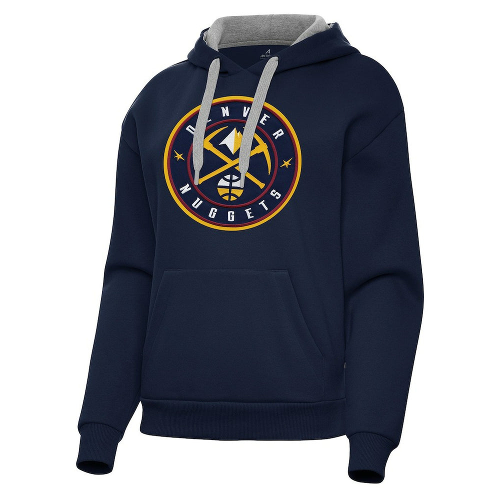 Denver Nuggets Antigua Women's Victory Pullover Hoodie sale - Navy shop