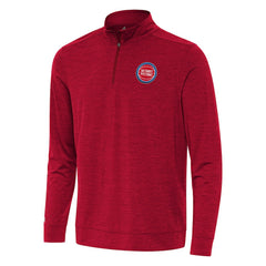 Detroit Pistons Antigua Bright Quarter-Zip Top sale - Heather Red on sale