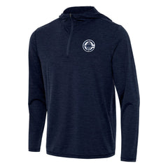 LA Clippers Antigua Tidy Quarter-Zip Hoodie - Heather Navy for sale