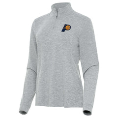Indiana Pacers Antigua Women's Mentor Quarter-Zip Mock Long Sleeve Top - Heather Gray discount