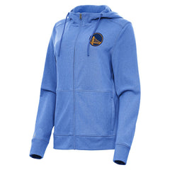 Golden State Warriors Antigua Women's Seeker Full-Zip Hoodie Jacket sale - Heather Royal discount