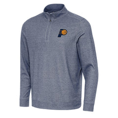Indiana Pacers Antigua Subtle Quarter-Zip Sweatshirt - Heather Navy online