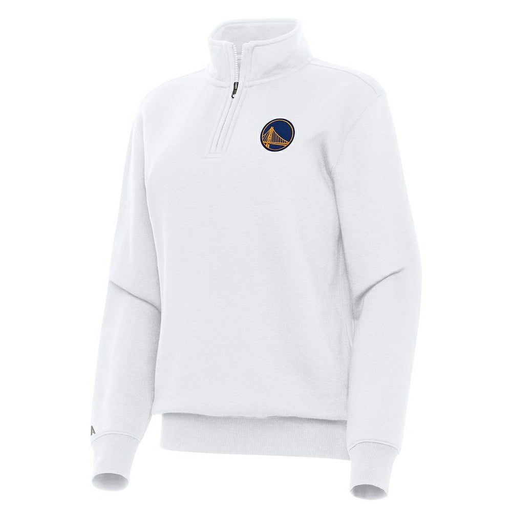 Golden State Warriors Antigua Women's Victory Quarter-Zip Sweatshirt sale - White on sale