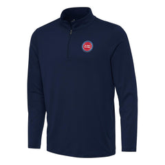 Detroit Pistons Antigua Reprocess Quarter-Zip Top sale - Navy discount