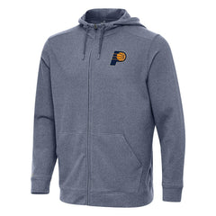 Indiana Pacers Antigua Effortless Full-Zip Hoodie Jacket - Heather Navy shop