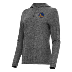 Golden State Warriors Antigua Women's Daybreak Quarter-Zip Hoodie sale - Heather Black cheap