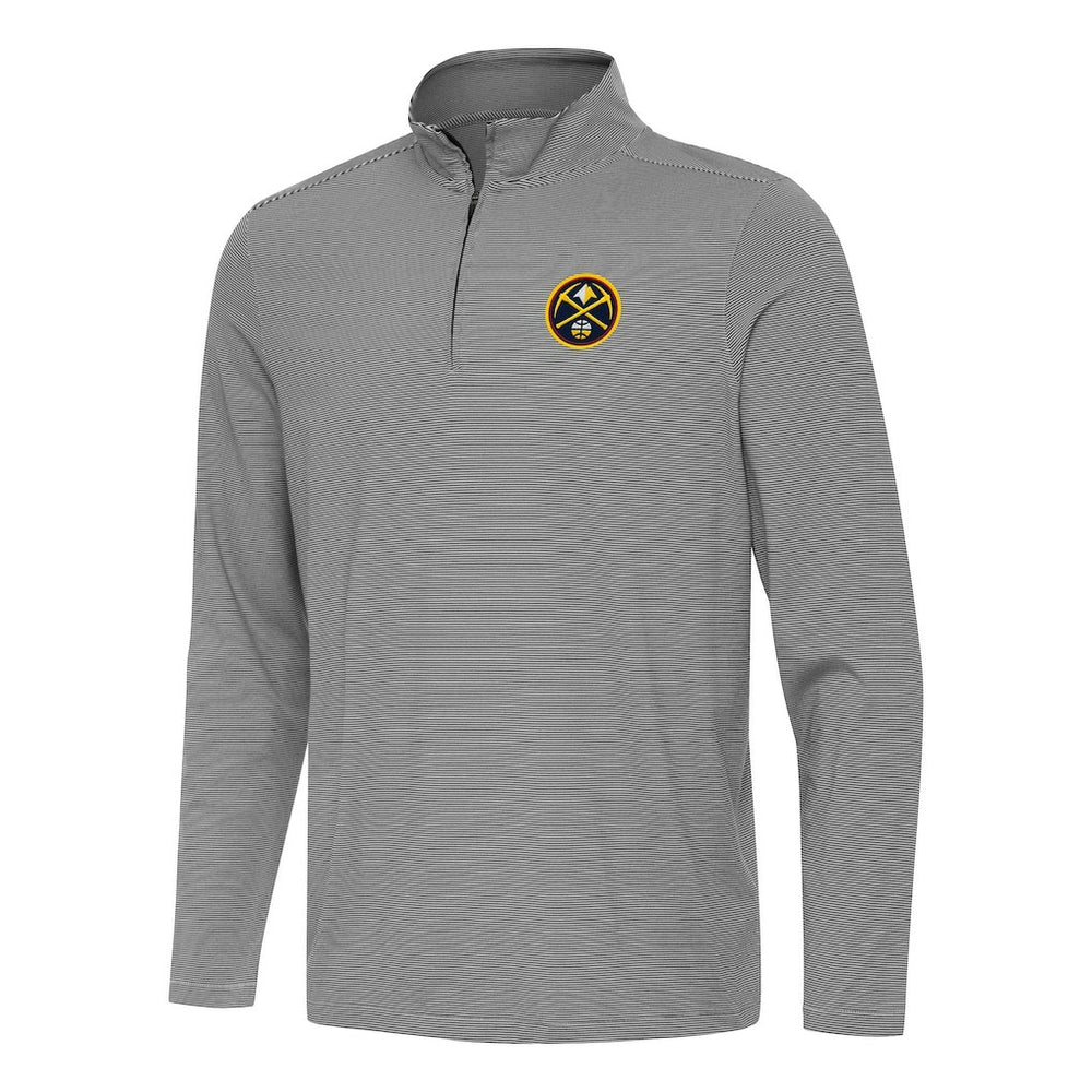 Denver Nuggets Antigua Twine Quarter-Zip Top sale - Black online