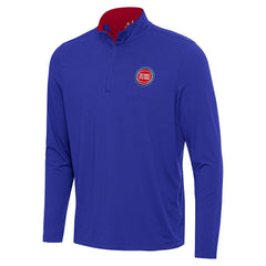 Detroit Pistons Antigua Content Quarter-Zip Top sale - Blue cheap