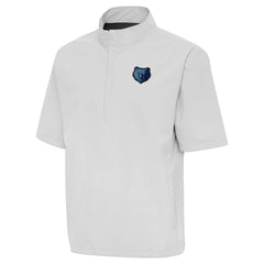 Memphis Grizzlies Antigua Brisk Quarter-Zip Windbreaker - Heather Gray shop