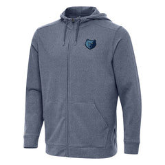 Memphis Grizzlies Antigua Effortless Full-Zip Hoodie Jacket - Heather Navy online