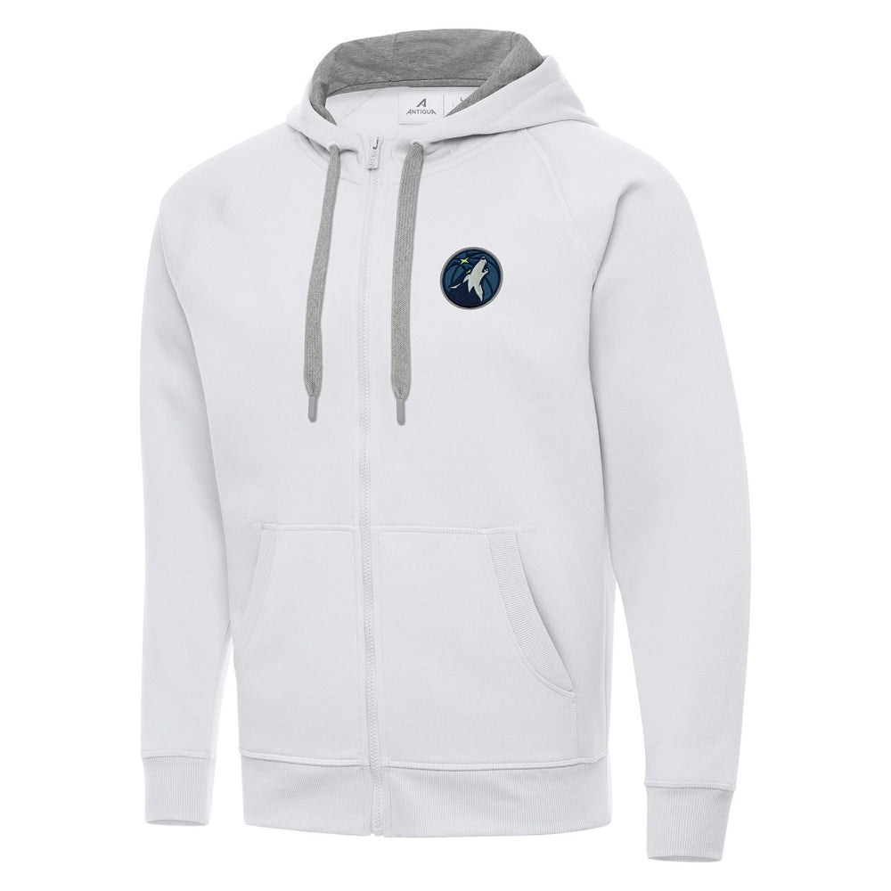 Minnesota Timberwolves Antigua Big & Tall Victory Full-Zip Hoodie Jacket - White sale