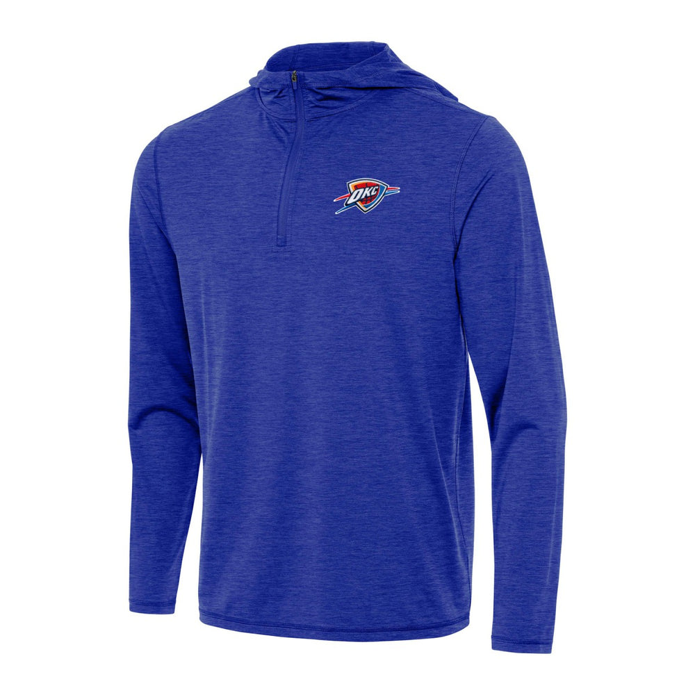 Oklahoma City Thunder Antigua Tidy Quarter-Zip Hoodie - Heather Royal for sale