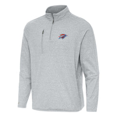 Oklahoma City Thunder Antigua Certain Quarter-Zip Tri-Blend Sweatshirt - Heather Gray online