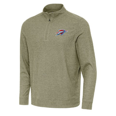 Oklahoma City Thunder Antigua Subtle Quarter-Zip Sweatshirt - Olive shop