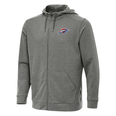 Oklahoma City Thunder Antigua Effortless Full-Zip Hoodie Jacket - Heather Charcoal outlet
