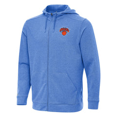 New York Knicks Antigua Effortless Full-Zip Hoodie Jacket - Heather Blue online