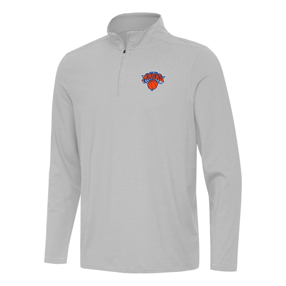 New York Knicks Antigua Twine Quarter-Zip Top - Gray online