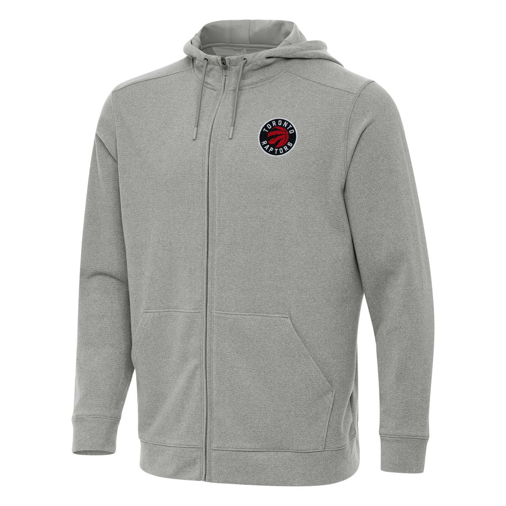 Toronto Raptors Antigua Effortless Full-Zip Hoodie Jacket - Heather Gray outlet