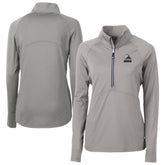 Cleveland Browns Cutter & Buck Women's Adapt Eco Knit Stretch Recycled Half-Zip Pullover Top - Gray on sale