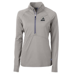 Cleveland Browns Cutter & Buck Women's Adapt Eco Knit Stretch Recycled Half-Zip Pullover Top - Gray on sale
