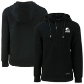 Cleveland Browns Cutter & Buck Roam Eco Recycled Half-Zip Pullover Hoodie - Black on sale