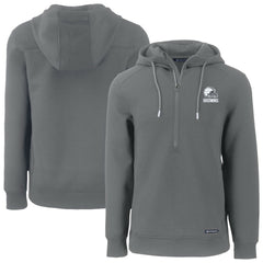 Cleveland Browns Cutter & Buck Roam Eco Recycled Half-Zip Pullover Hoodie - Gray for sale