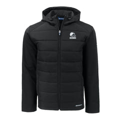 Cleveland Browns Cutter & Buck Evoke Hybrid Eco Softshell Recycled Full-Zip Hooded Jacket - Black cheap