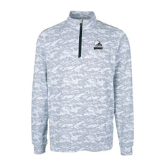 Cleveland Browns Cutter & Buck Big & Tall Traverse Stretch Eco Camo Print Quarter-Zip Top - Charcoal online