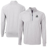 Cleveland Browns Cutter & Buck Big & Tall Adapt Eco Knit Quarter-Zip Top - Heather Gray discount