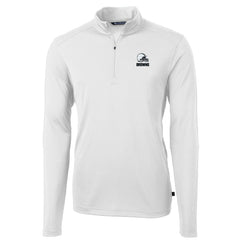 Cleveland Browns Cutter & Buck Big & Tall Virtue Eco Pique Recycled Quarter-Zip Pullover Top - White online