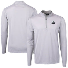 Cleveland Browns Cutter & Buck Big & Tall Virtue Eco Pique Micro Stripe Recycled Quarter-Zip Pullover Top - Gray online