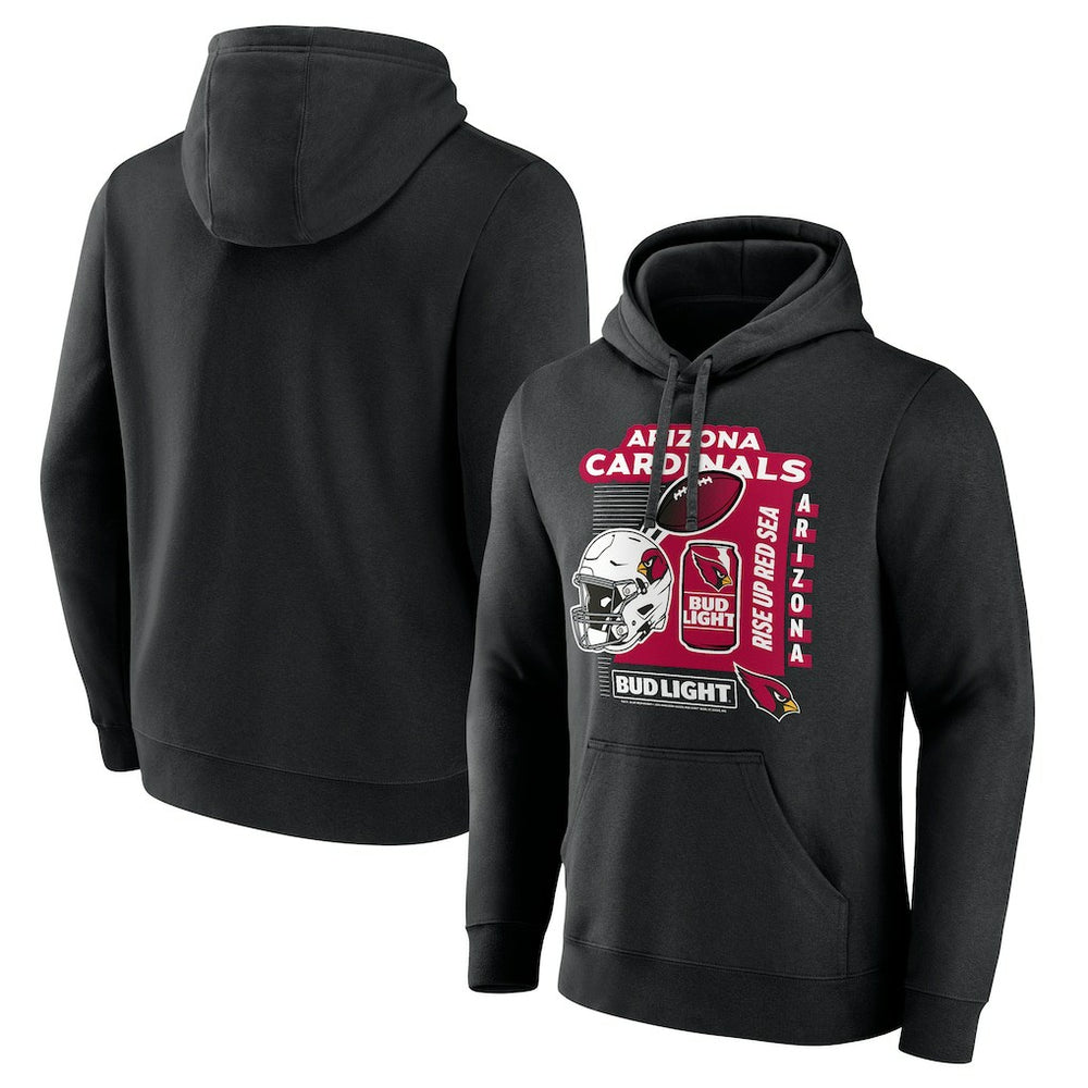 Arizona Cardinals Bud Light Pullover Hoodie - Black on sale